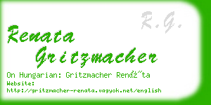 renata gritzmacher business card